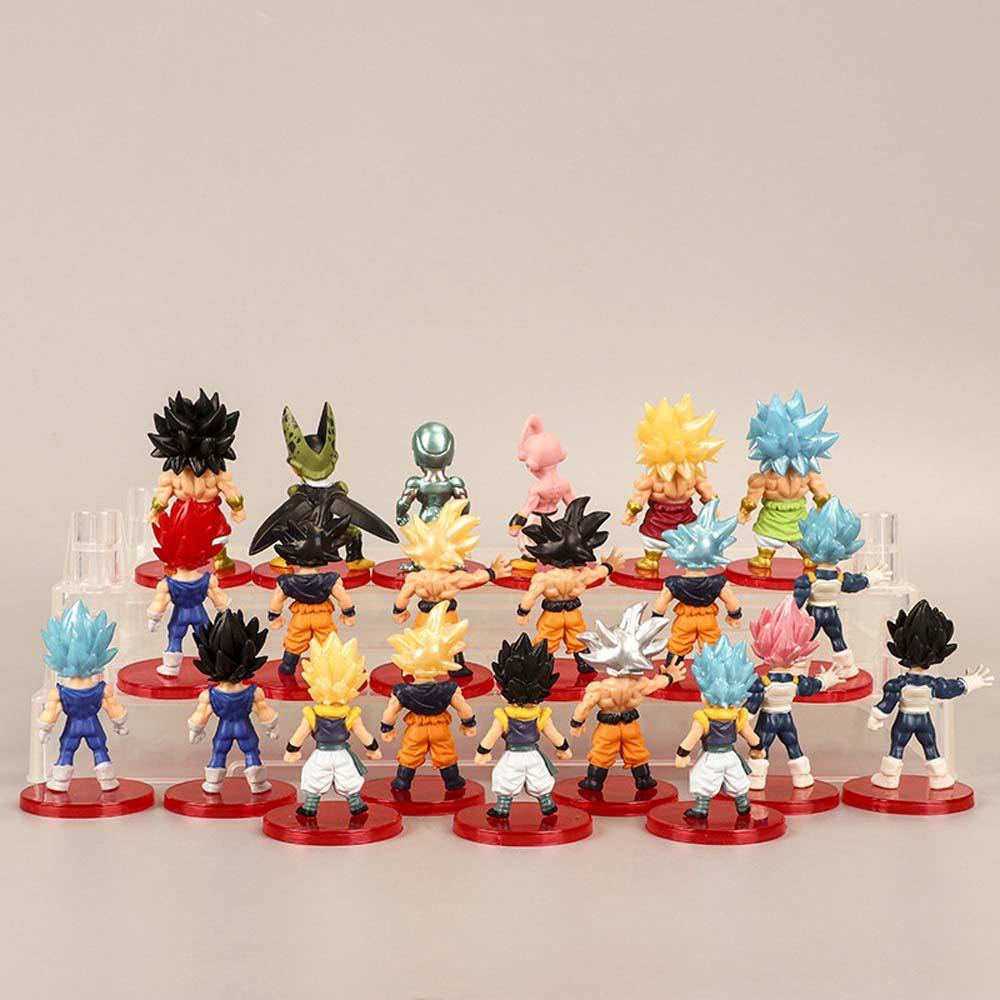 [Elegan] Dragon Ball Ultra Instinct 21pcs/lot Super Saiyan Dewa Frieza Vegeta Vegetto Son Goku