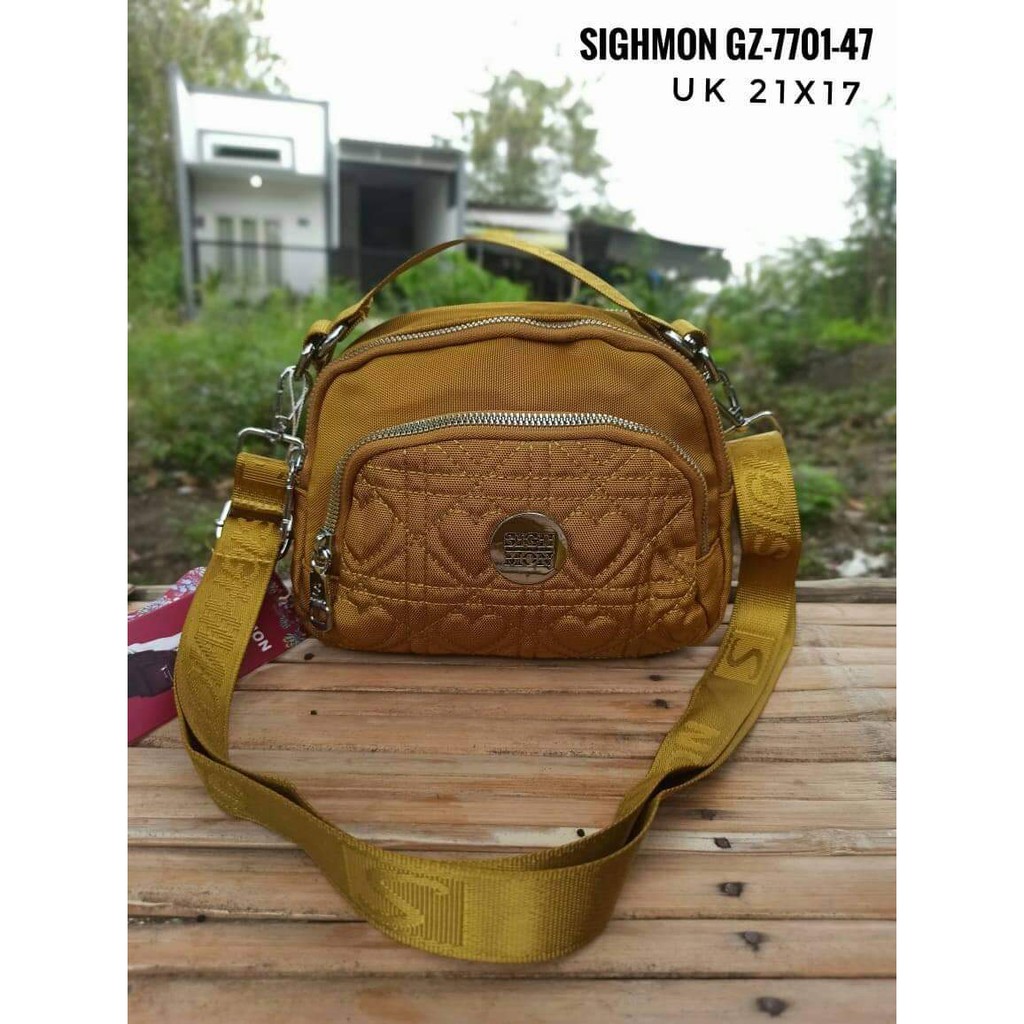 Sighmon Slempang GZ 7701-47 bahan Kanvas Terbaru. Tas selempang wanita Tas Wanita Tas Sighmon Kanvas Sighmon Slempang BEST SELLER.!!!