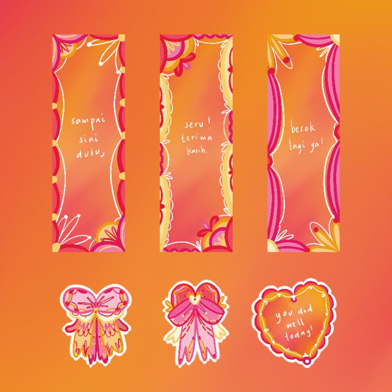 

Bookmark set - Pinkmarmalade