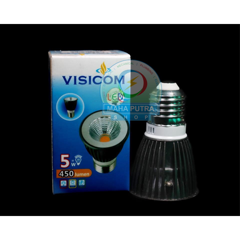 LED VISICOM E27 5 WATT SPOTLIGHT. LAMPU SPOT CAHAYA PUTIH
