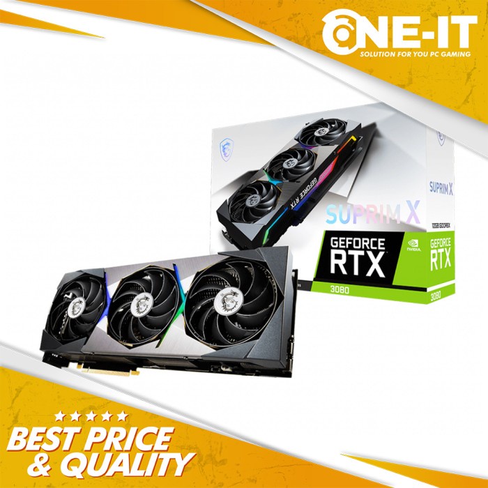 VGA MSI GeForce RTX 3080 SUPRIM X 12G LHR 12GB GDDR6X