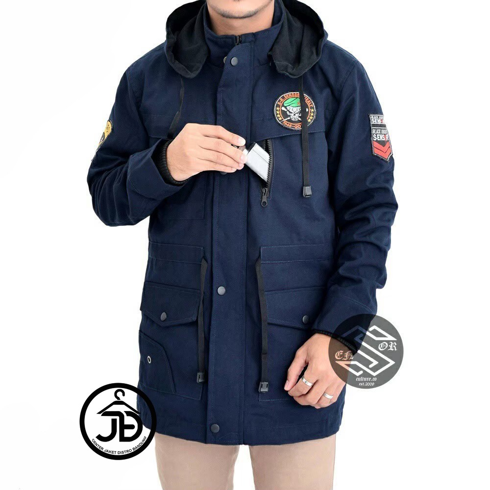 JAKET PARKA PRIA / JAKET PARKA CANVAS ORIGINAL SENSOR