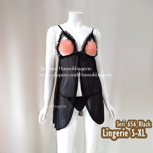 Lingerie S-XL Open Bust by Hannah Lingerie Baju Tidur Seksi Transparan Open Bust Isi Seserahan 656