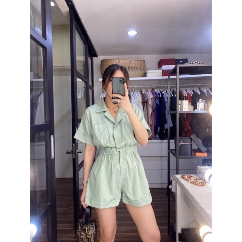 Modelano Bahanam Jumpsuit warna mint les bon bon