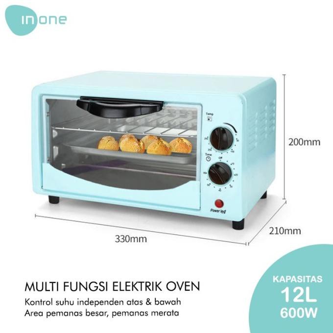 Idinarahija Idt. Inone Oven Listrik Mini Microwave 12L Multifunction