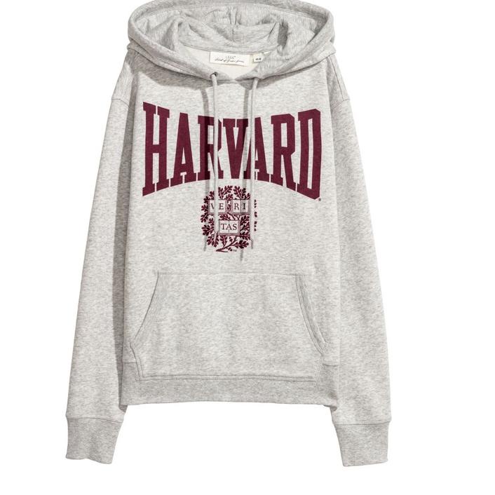 TERLARIS!! Hoodie H&M Harvard Grey Crewneck Harvard HnM ORIGINAL FULLTAG sweater h&m wanita pria