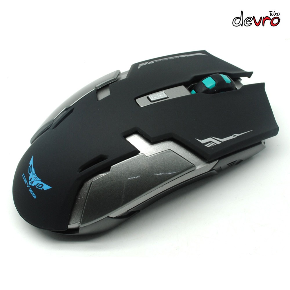 Geyes Gaming Mouse Wireless 1600 DPI - Rechargeable Baterai
