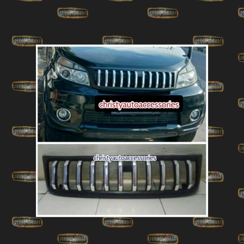 Grill Apollo-Prado Terios Rush Hummer 2008-2017 List Chrome