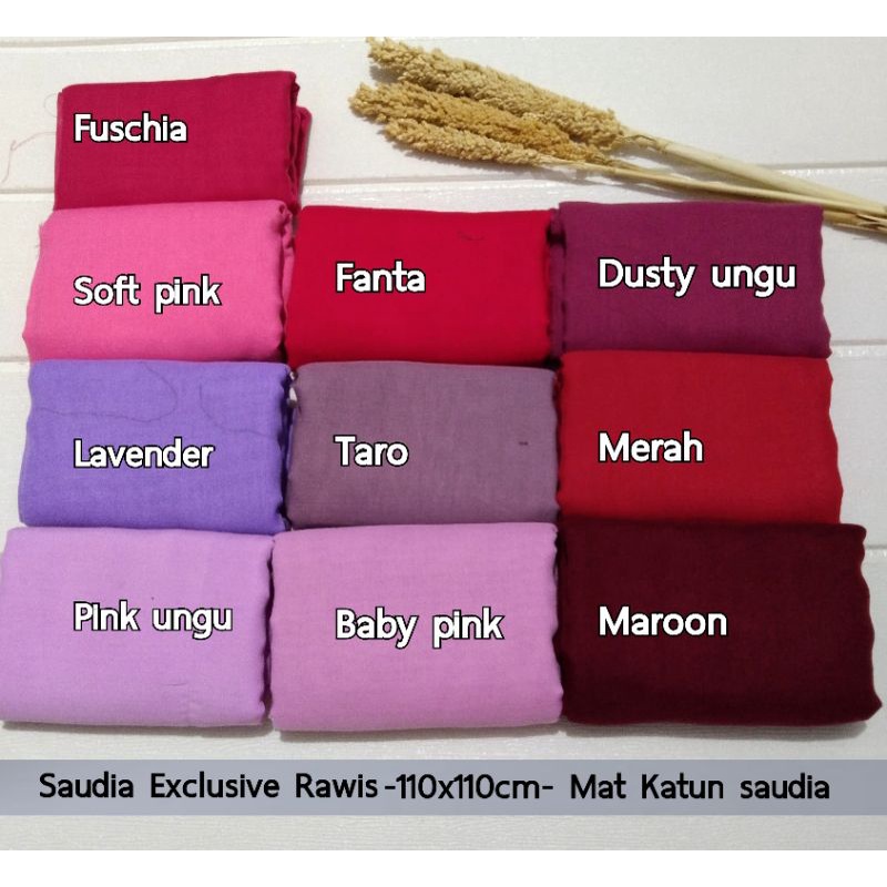 Saudia Exclusive Polos Katun Rawis / SEGIEMPAT HIJAB JILBAB RAWIS POLOS/ by An Najwa/marroco/Ansamia/E dhurkamai-3