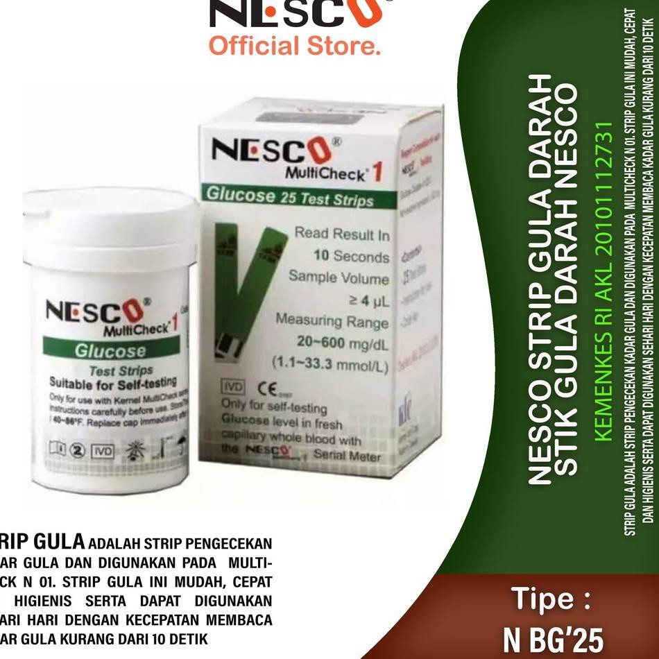 Nesco ip Gula Darah / Stik gula Darah Nesco 