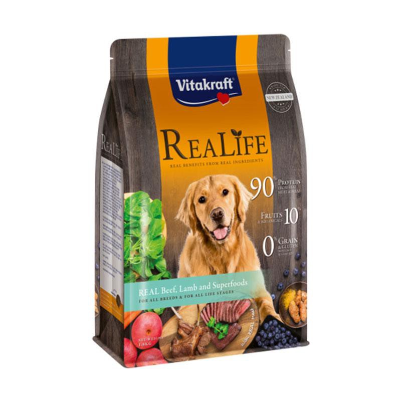 

VITAKRAFT Dog REALIFE Beef and Lamb 1.8kg Makanan Anjing Premium