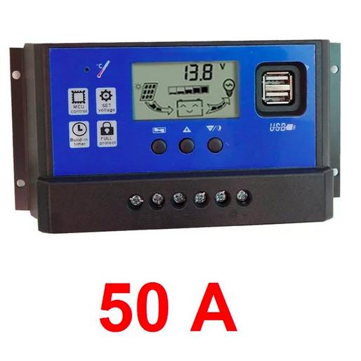 Panel Controller Solar Charger Lcd Led Display Solar Cell Pwm 50A