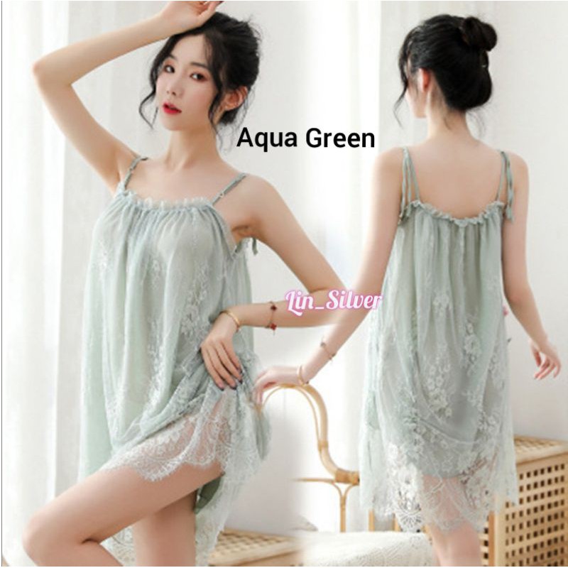 Lingerie Dress Wanita Premium Import Melar L Xl XXL Sexy Jumbo Big Size