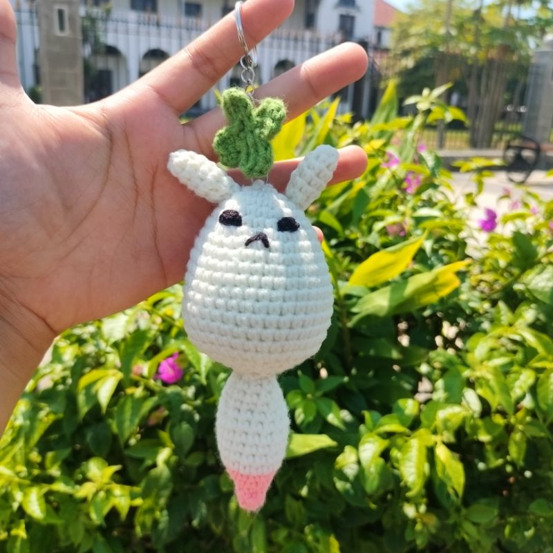 GANTUNGAN KUNCI GENSHIN IMPACT KEYCHAIN BONEKA DODOCO KLEE PUTIH