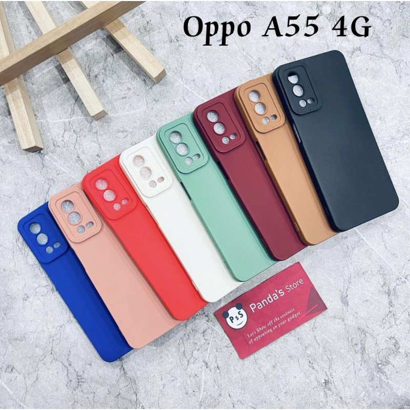 Softcase Pro Camera Oppo A55 4G Candy Case Full Color 3D Silikon TPU