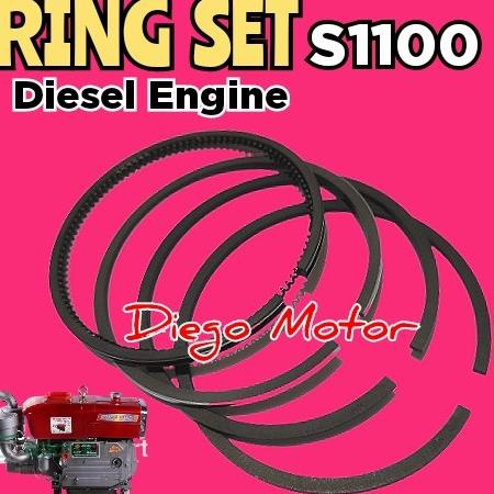 S1100 Ring Piston Seher Mesin Diesel Dongfeng 16pk Jiangdong Shark dll