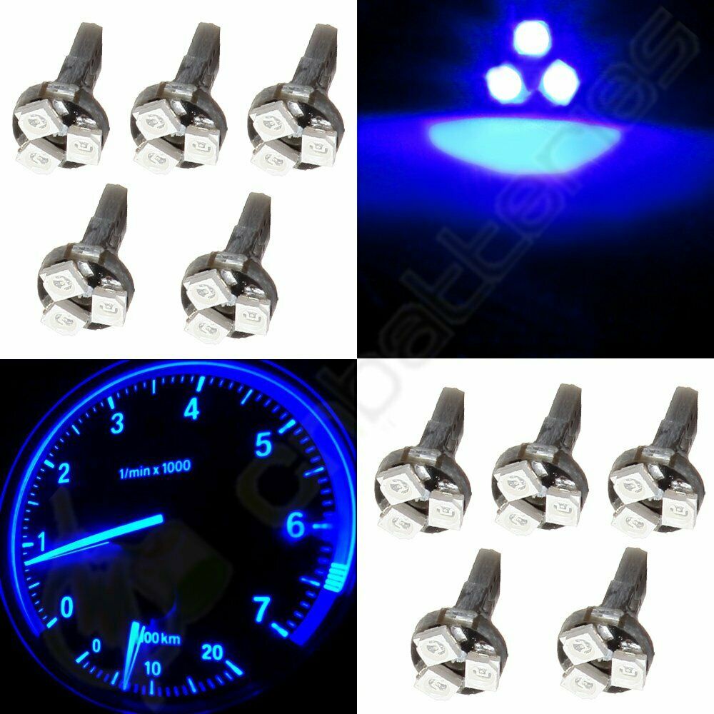 LED T5 PCB 3 Mata 3 SMD 1210 Model Jamur Lampu Speedometer Dashboard Mobil Motor