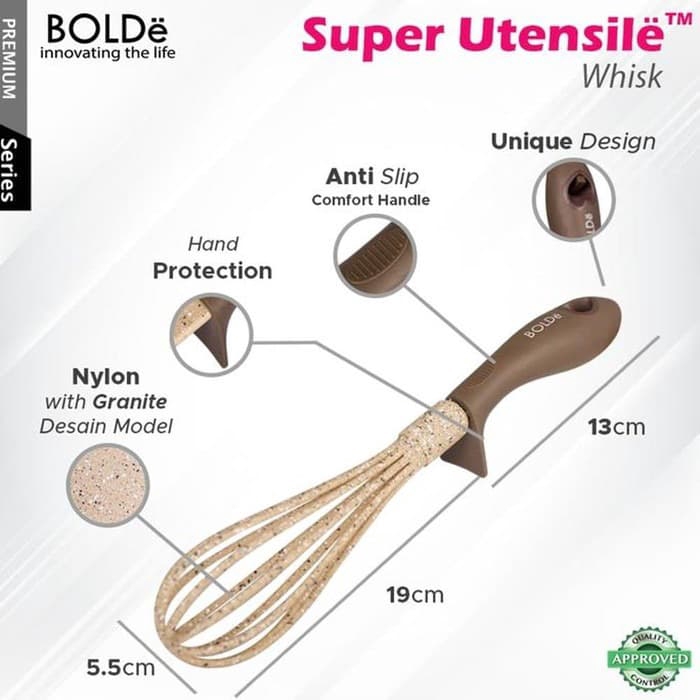 BOLDe Utensile Whisk Pengocok Telur Kocokan Adukan Pengaduk Telur