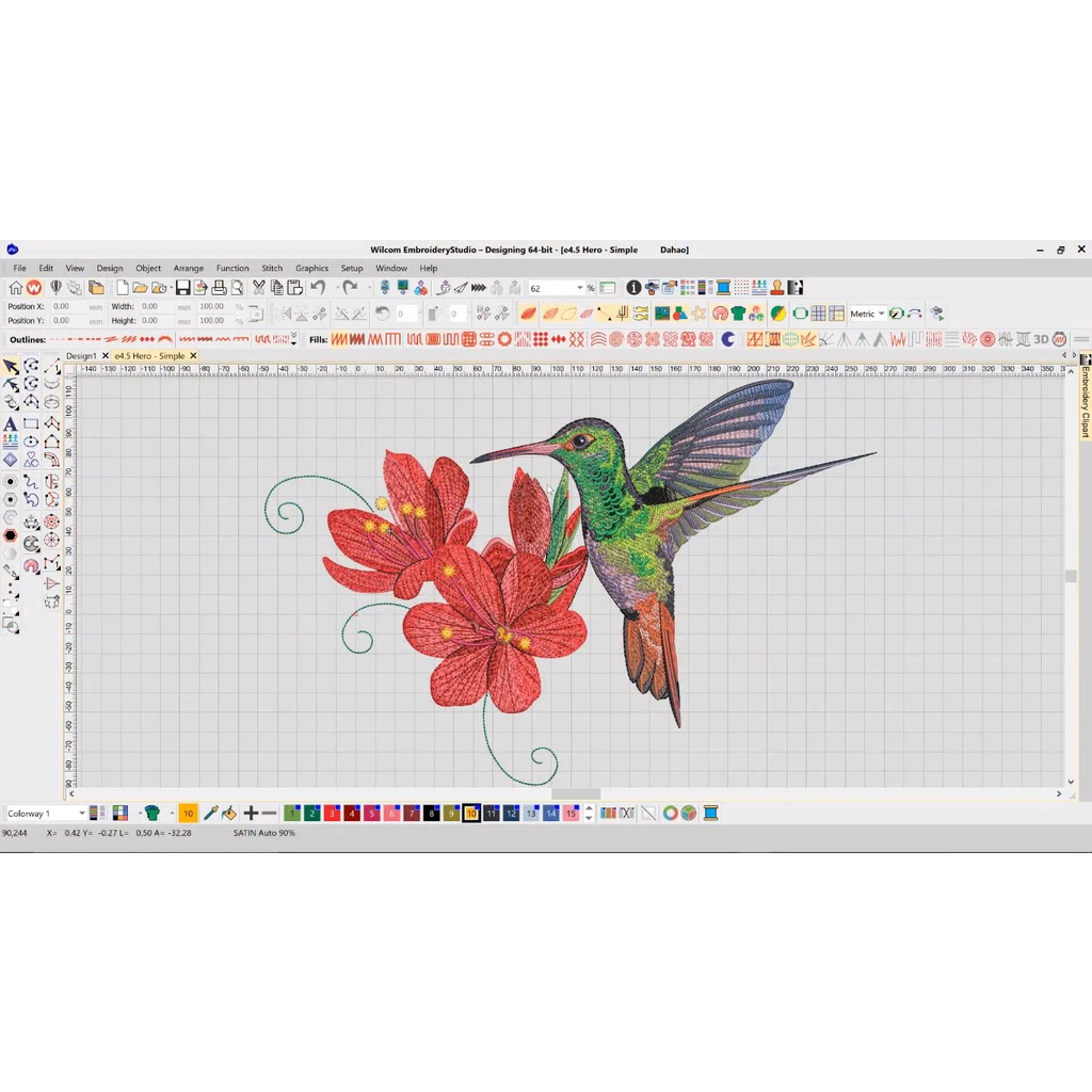 Software Wilcom Embroidery Studio E4.2 Software Design untuk membuat design bordir otomatis / CorelDRAW 2022 Corel Draw 2021