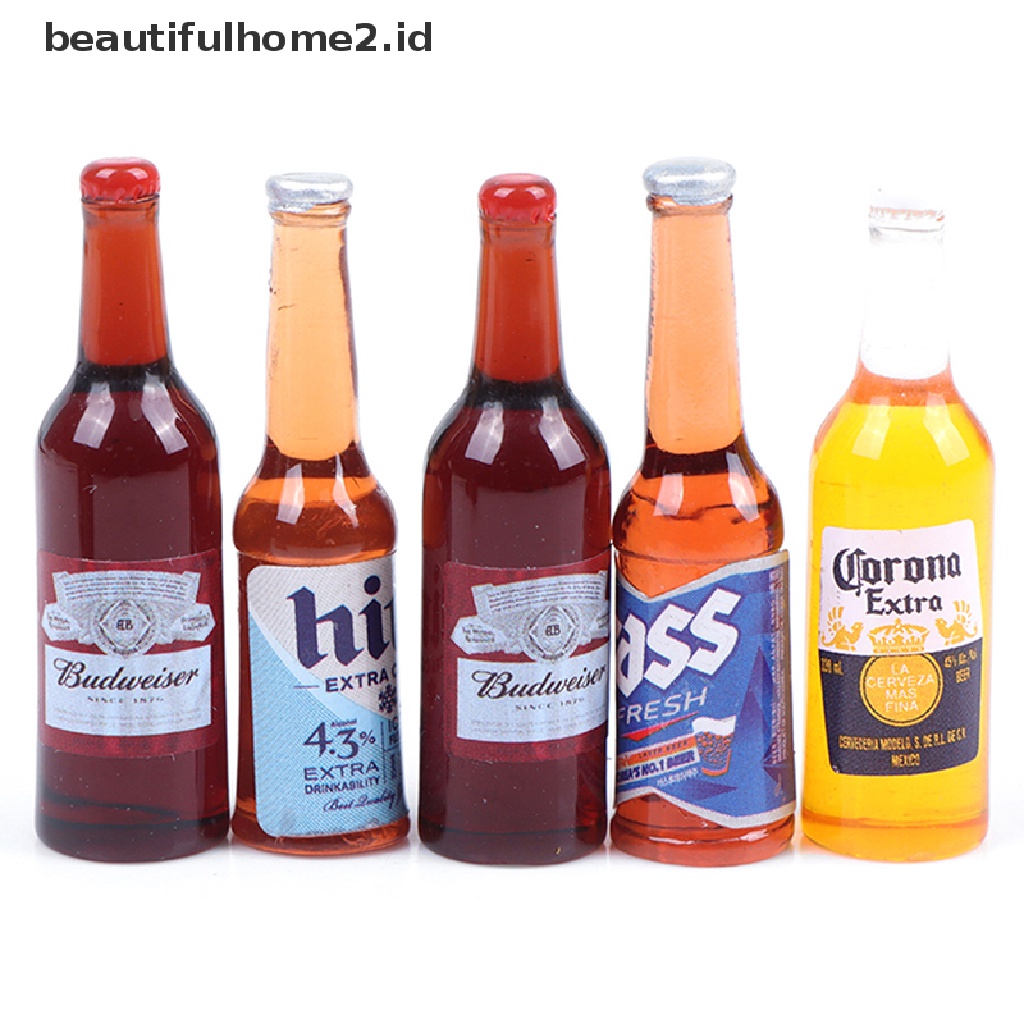 (Beautifulhome2) Buku Literatur Bahasa MandarinId 10pcs Miniatur Botol Wine Skala 1: 12 Untuk Dapur Rumah Boneka