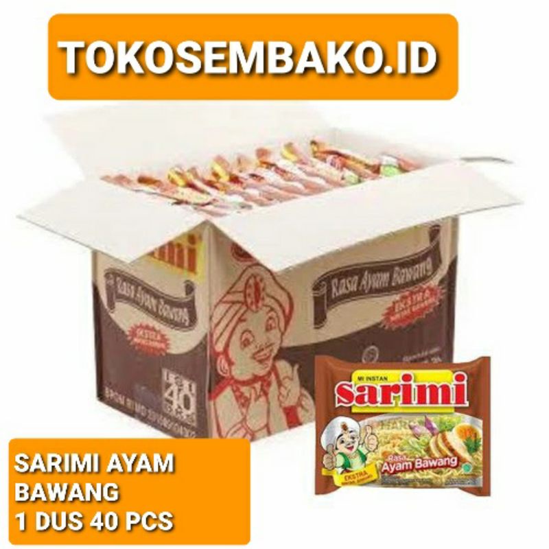 

Mie Instan Sarimi Ayam Bawang 1 Dus 40 Pcs