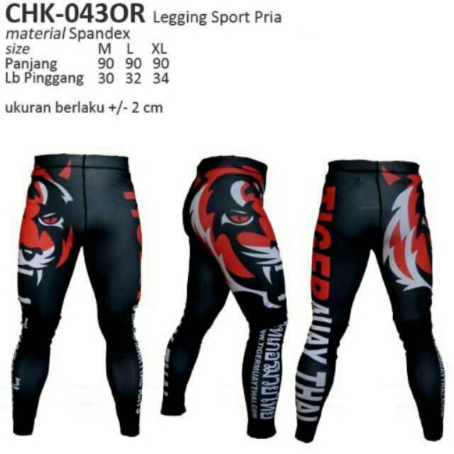 Legging sport fitness bodyfit Muaythai orange