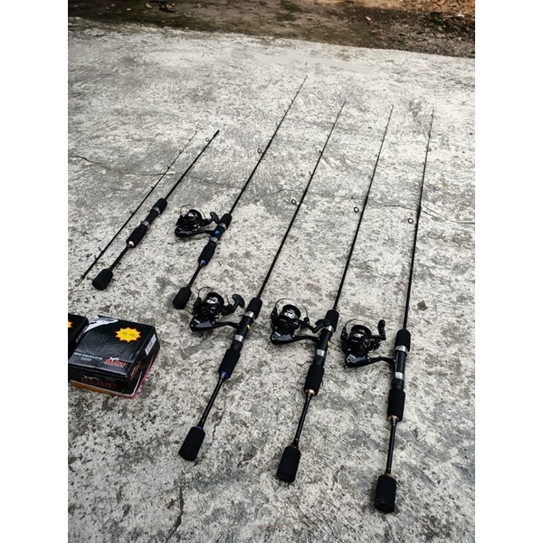 SATU SET / PAKET JORAN PANCING MURAH UL ULTRALIGHT UDANG LENTUR SAKURA FIBER SOLID 2-6LB MAX 3KG 165