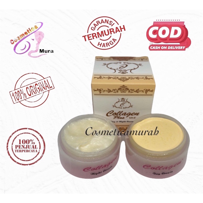 [ original ] cream collagen siang malam / collagen rantang