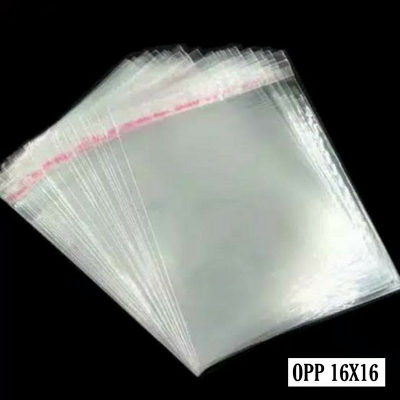 

Plastik Opp 16 x 16 tebal 30 micron per PACK / BENDEL