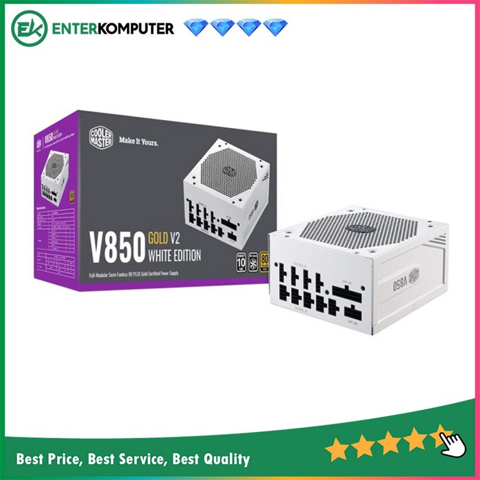 Cooler Master V850 Gold V2 White Edition - Full Modular / PSU 850W