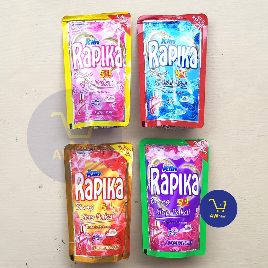 SOKLIN RAPIKA BIANG 5 IN 1 250ML - PELICIN , PELEMBUT &amp; PEWANGI PAKAIAN (DARI PABRIK LANGSUNG)