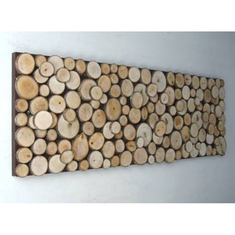 Hiasan dinding kayu bulat