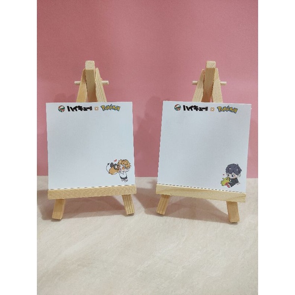 

[L.C] Haikyuu x Pokémon memo pad/note pad fanmerch by jace_ang