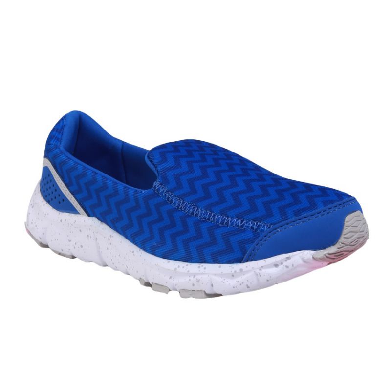 Sepatu League Biru Slip on cewe luna Slop sport lifestyle running shoes wanita promo murah diskon or