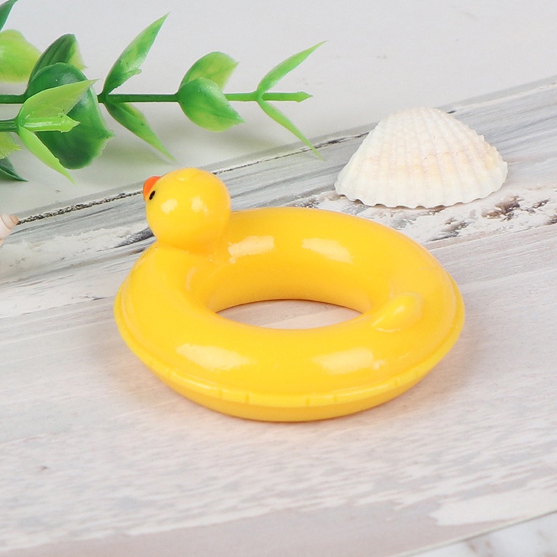 Miniatur Ban Renang Bebek Kuning Skala 1: 6 1: 12 Untuk Rumah Boneka