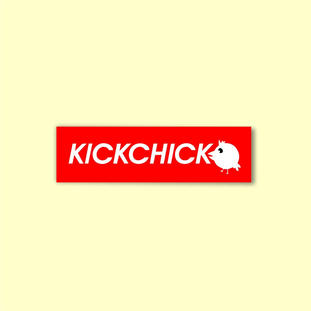 

stiker brand distro kickchick bahan graftac anti air
