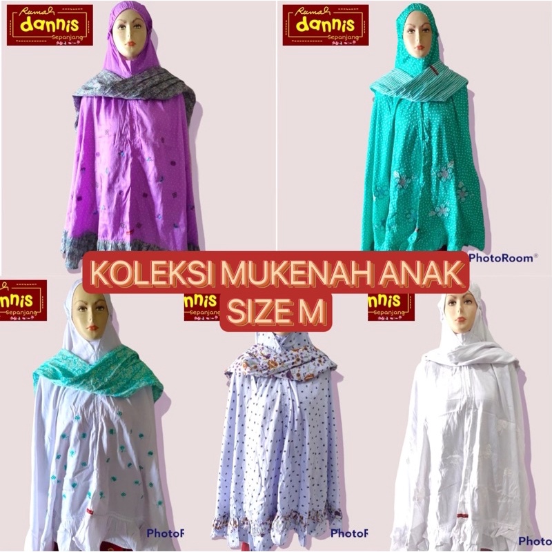 Rumah Dannis Mukenah Anak Potongan Atas Bawah Size M