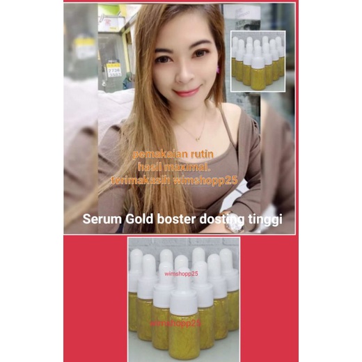 SERUM GOLD GRADE A/SUPER BOOSTER DOSTING TINGGI/MENGELUPAS