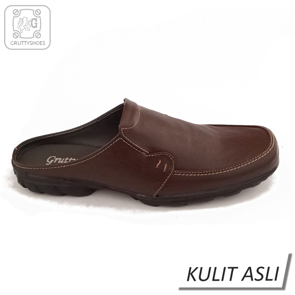 Grutty Sepatu Sendal Pria Bustong AN-091Coklat