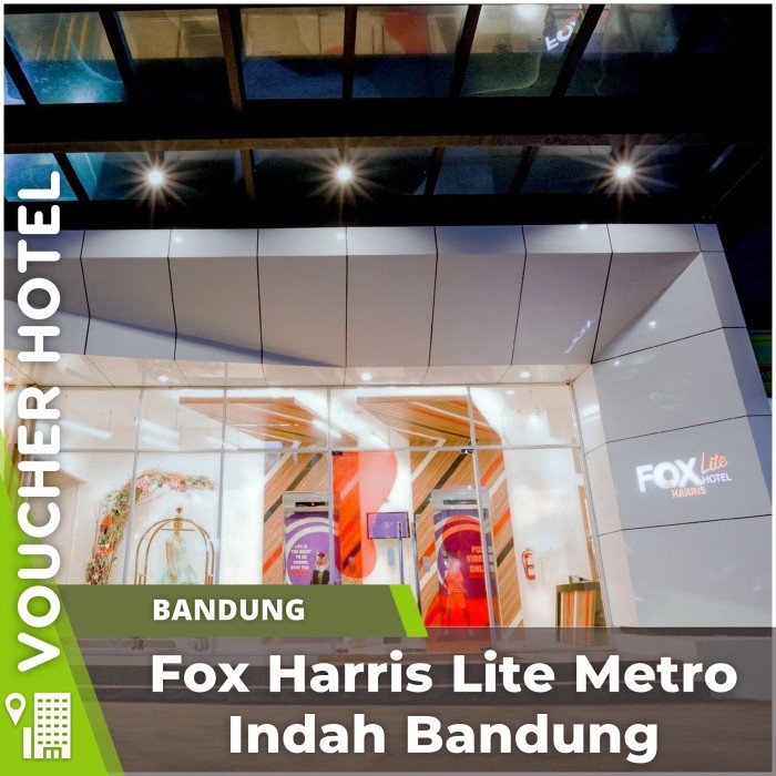 Jual Fox Harris Lite Metro Indah Bandung Voucher Hotel Murah | Shopee ...