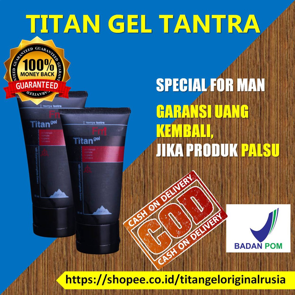 Titan Gel obat kuat pria Titan Gel Original Pembesar Penis Pria obat kuat sex pria Oles