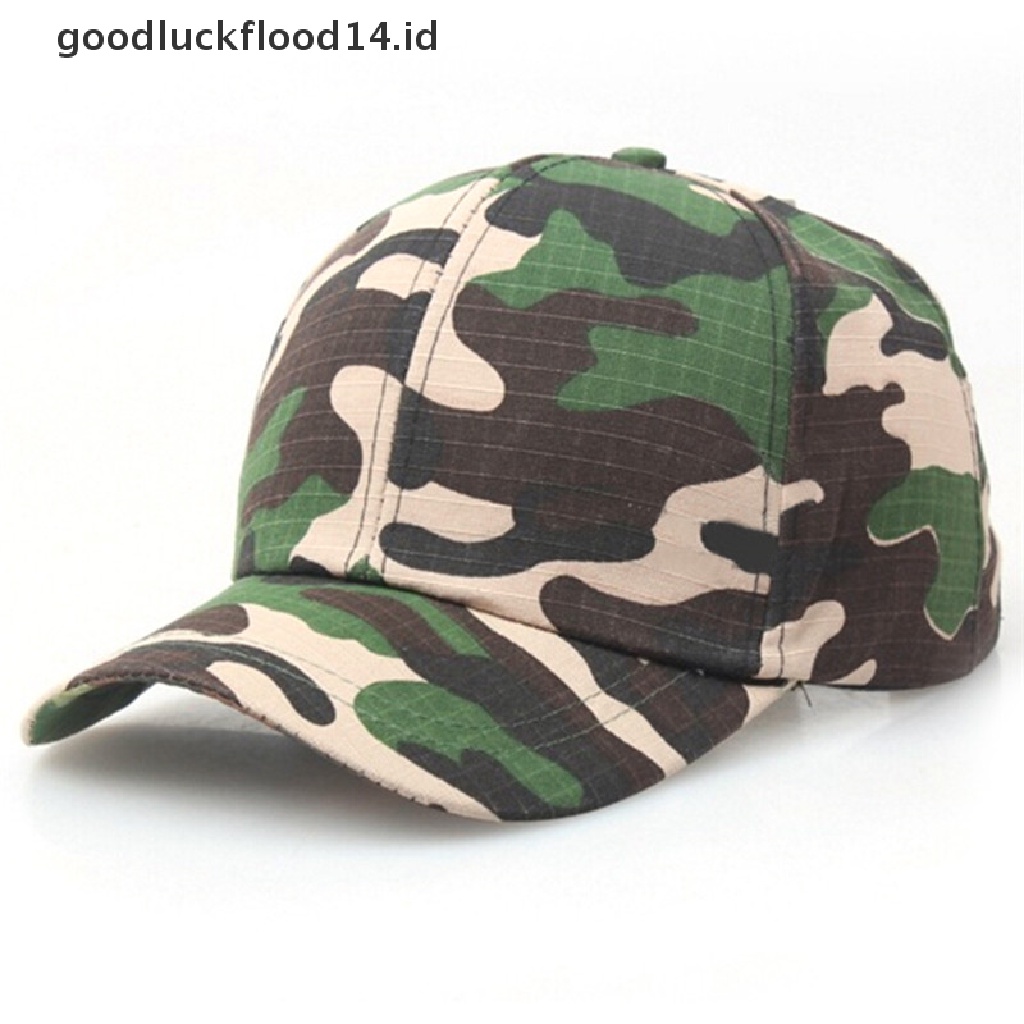 [OOID] Men Women Baseball Cap Military Army Camo Hat Trucker Camouflage Snapback ID