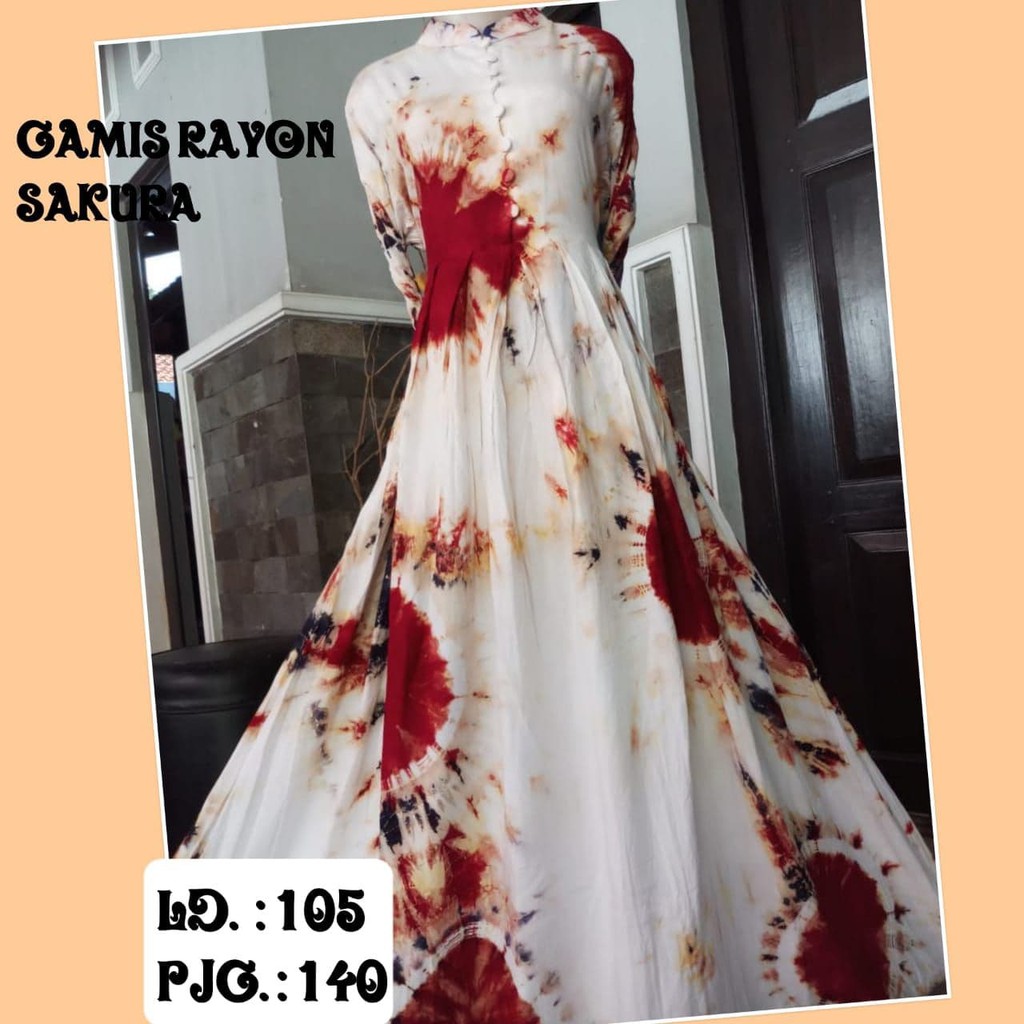 "READY STOK, SIAP KIRIM" GAMIS RAYON CANDI MEKAR #RCM SIZE " L " | MUTIARA | TWILL ORI | REALPICT