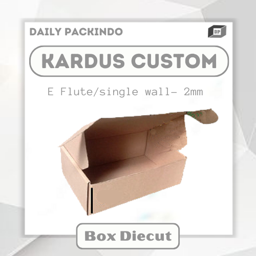 

Kardus Custom Box Roti Bakar/Kue/Dll Ukuran 15x10x5 Cm Diecut Sablon