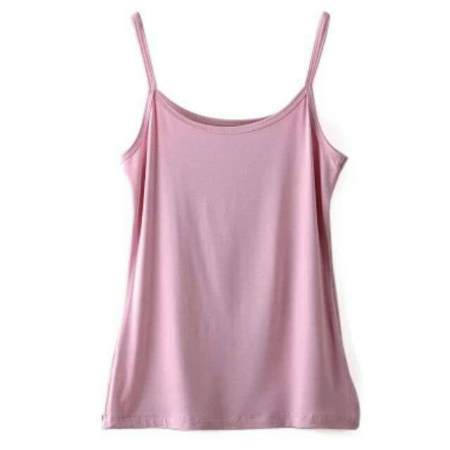 Grosir Lusinan 12pcs Tanktop Wanita Tali Kecil Allsize Mix Warna Bahan Adem Premium Tank Top Cewek