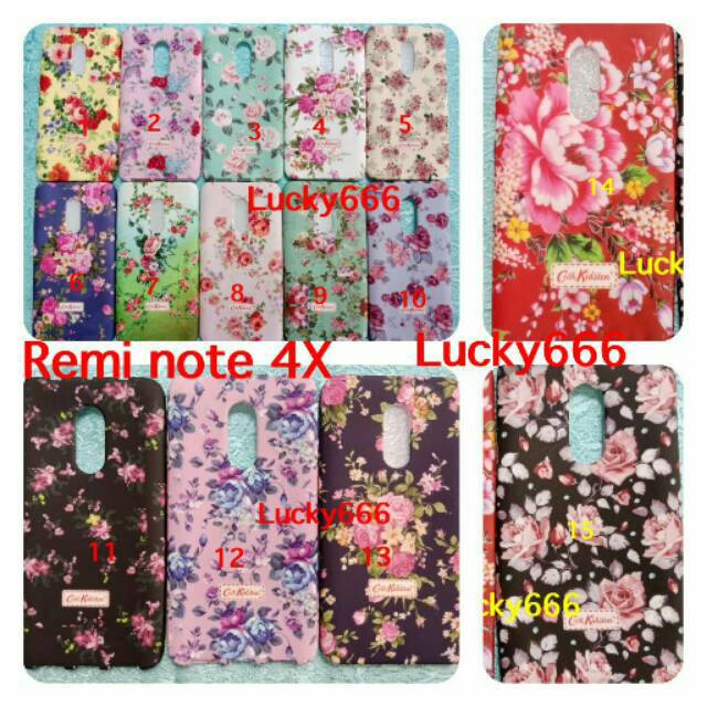 Soft case flower xiaomi redmi note 4x silikon bunga redmi note 4x note4x