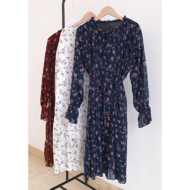 VERISTA FLORAL PLISKET PRISKET BANGKOK MOTIF BUNGA