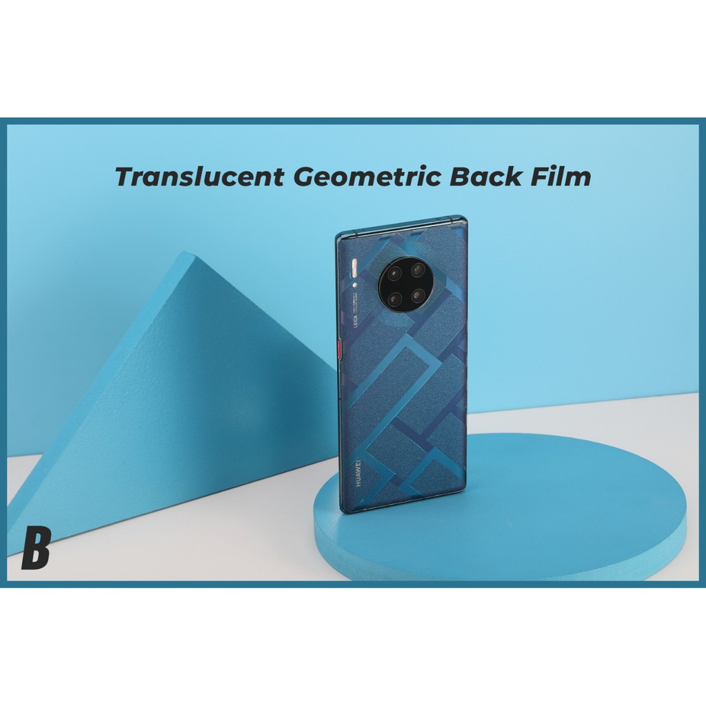 Translucent Geometric Back Film/Garskin/Backskin Semua Type HP 3D Anti Slip dan Custom