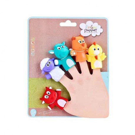 Boneka Jari Binatang Peternakan PREMIUM Finger Puppets PVC 5in1 FARM ZOO Story Telling Mainan Anak Bayi Pretend To Play