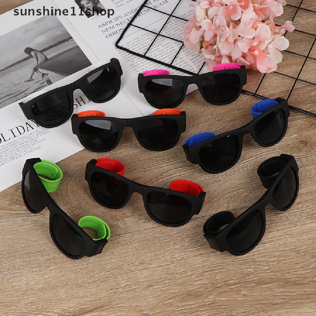 (SHO) 1pc Kacamata Hitam Polarized Lipat UV400 Untuk Olahraga